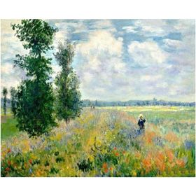 Canvas Hobby Canvas Monet Haşhaş Bahçesi 50 x 65 cm Kasnaklı Sayılarla Boyama Seti