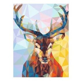 Canvas Hobby Canvas Mozaik Geyik 70 x 90 cm Kasnaklı Sayılarla Boyama Seti
