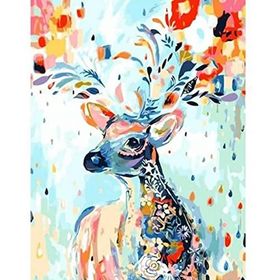 Canvas Hobby Canvas Mucize Geyik 40 x 50 cm Kasnaklı Sayılarla Boyama Seti
