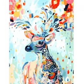 Canvas Hobby Canvas Mucize Geyik 70 x 90 cm Kasnaklı Sayılarla Boyama Seti