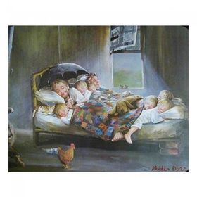 Canvas Hobby Canvas Mutluluğun Resmi 40 x 50 cm Kasnaklı Sayılarla Boyama Seti