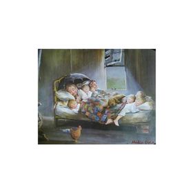Canvas Hobby Canvas Mutluluğun Resmi 60 x 75 cm Kasnaklı Sayılarla Boyama Seti