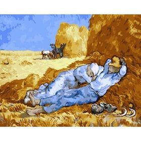 Canvas Hobby Canvas Öğle Uykusu 50 x 65 cm Kasnaklı Sayılarla Boyama Seti