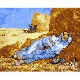 Canvas Hobby Canvas Öğle Uykusu 50 x 65 cm Kasnaklı Sayılarla Boyama Seti