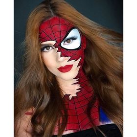 Canvas Hobby Canvas Örümcek Kız 50 x 65 cm Kasnaklı Sayılarla Boyama Seti