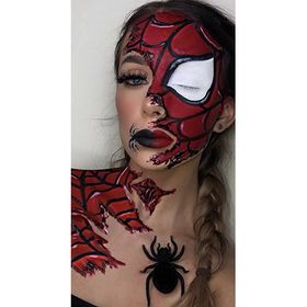 Canvas Hobby Canvas Örümcekli Kadın 50 x 65 cm Kasnaklı Sayılarla Boyama Seti