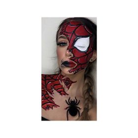 Canvas Hobby Canvas Örümcekli Kadın 50 x 65 cm Kasnaklı Sayılarla Boyama Seti