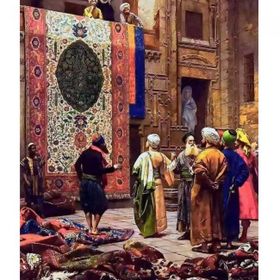 Canvas Hobby Canvas Osmanlı Halı Çarşısı 60 x 75 cm Kasnaklı Sayılarla Boyama Seti