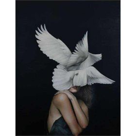 Canvas Hobby Canvas Özgür Ruhlu Kadın 70 x 90 cm Kasnaklı Sayılarla Boyama Seti