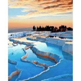 Canvas Hobby Canvas Pamukkale 70 x 90 cm Kasnaklı Sayılarla Boyama Seti