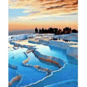 Canvas Hobby Canvas Pamukkale 70 x 90 cm Kasnaklı Sayılarla Boyama Seti