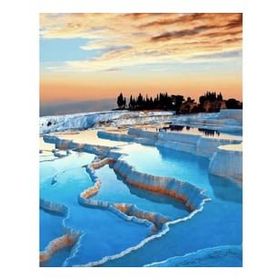 Canvas Hobby Canvas Pamukkale 70 x 90 cm Kasnaklı Sayılarla Boyama Seti