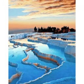 Canvas Hobby Canvas Pamukkale 70 x 90 cm Kasnaklı Sayılarla Boyama Seti