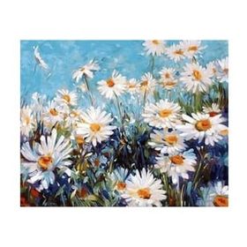 Canvas Hobby Canvas Papatya Tarlası 70 x 90 cm Kasnaklı Sayılarla Boyama Seti
