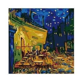 Canvas Hobby Canvas Paris Sokakları 60 x 75 cm Kasnaklı Sayılarla Boyama Seti