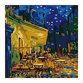 Canvas Hobby Canvas Paris Sokakları 70 x 90 cm Kasnaklı Sayılarla Boyama Seti