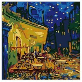Canvas Hobby Canvas Paris Sokakları 70 x 90 cm Kasnaklı Sayılarla Boyama Seti