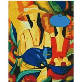 Canvas Hobby Canvas Picasso Kadınlar 50 x 65 cm Kasnaklı Sayılarla Boyama Seti