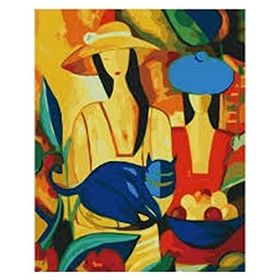 Canvas Hobby Canvas Picasso Kadınlar 60 x 75 cm Kasnaklı Sayılarla Boyama Seti