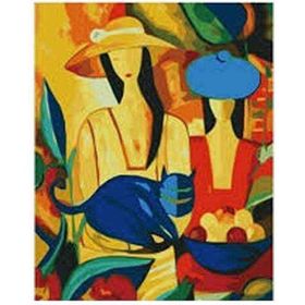 Canvas Hobby Canvas Picasso Kadınlar 70 x 90 cm Kasnaklı Sayılarla Boyama Seti