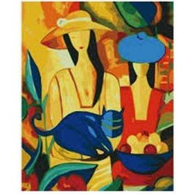 Canvas Hobby Canvas Picasso Kadınlar 70 x 90 cm Kasnaklı Sayılarla Boyama Seti