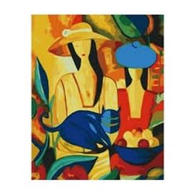 Canvas Hobby Canvas Picasso Kadınlar 70 x 90 cm Kasnaklı Sayılarla Boyama Seti