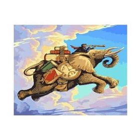 Canvas Hobby Canvas Picasso Uçan Fil 70 x 90 cm Kasnaklı Sayılarla Boyama Seti