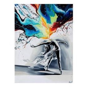 Canvas Hobby Canvas Renklerle Dans 90 x 110 cm Kasnaklı Sayılarla Boyama Seti