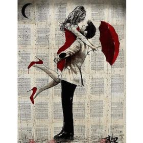 Canvas Hobby Canvas Romantik Şemsiye Anısı 1 40x50 cm Kasnaklı Sayılarla Boyama Seti