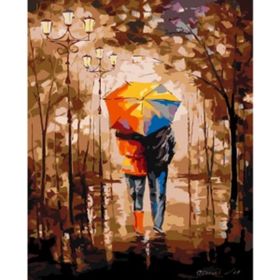 Canvas Hobby Canvas Sonbaharda Yürüyüş 90 x 110 cm Rulo Boyama Seti