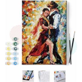 Canvas Hobby Canvas Tango Aşkı 40x50 cm Kasnaklı Sayılarla Boyama Seti