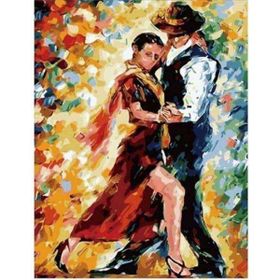 Canvas Hobby Canvas Tango Aşkı 40x50 cm Kasnaklı Sayılarla Boyama Seti