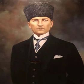 Canvas Hobby Canvas Ulu Önder Atatürk 2 40x50 cm Kasnaklı Sayılarla Boyama Seti