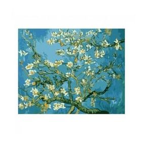 Canvas Hobby Canvas Van Gogh Badem Ağacı 40x50 cm Kasnaklı Sayılarla Boyama Seti