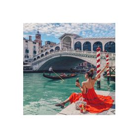 Canvas Hobby Canvas Venedik Güzeli 90 x 110 cm Kasnaklı Sayılarla Boyama Seti