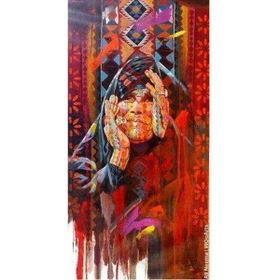 Canvas Hobby Canvas Yörük Kadını 90 x 110 cm Kasnaklı Sayılarla Boyama Seti