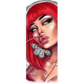 Canvas Hobby Cazibeli Kadın Kasnaklı 100 x 140 cm Sayılarla Boyama Seti