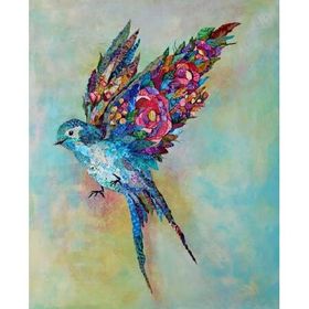 Canvas Hobby Cennet Kuşu Kasnaklı 100 x 140 cm Sayılarla Boyama Seti