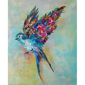 Canvas Hobby Cennet Kuşu Kasnaklı 100 x 140 cm Sayılarla Boyama Seti