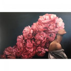 Canvas Hobby Çiçek Kadın 14 Kasnaklı 90 x 110 cm Sayılarla Boyama Seti
