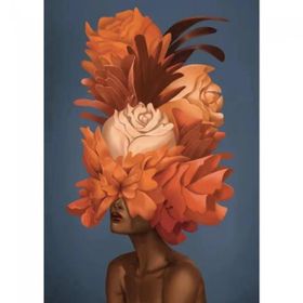 Canvas Hobby Çiçek Kadın 22 Kasnaklı 100 x 140 cm Sayılarla Boyama Seti