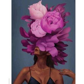 Canvas Hobby Çiçek Kadın 23 Kasnaklı 100 x 140 cm Sayılarla Boyama Seti