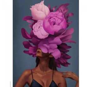 Canvas Hobby Çiçek Kadın 23 Kasnaklı 100 x 140 cm Sayılarla Boyama Seti