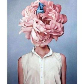 Canvas Hobby Çiçek Kadın 27 50 x 65 cm Kasnaklı Sayılarla Boyama Seti