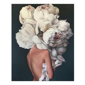 Canvas Hobby Çiçek Kadın 29 50 x 65 cm Kasnaklı Sayılarla Boyama Seti