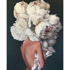 Canvas Hobby Çiçek Kadın 29 Kasnaklı 100 x 140 cm Sayılarla Boyama Seti