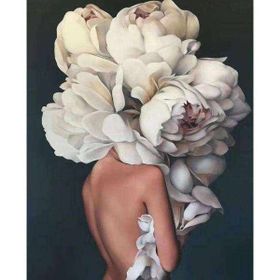 Canvas Hobby Çiçek Kadın 29 Kasnaklı 40 x 50 cm Sayılarla Boyama Seti