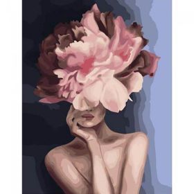 Canvas Hobby Çiçek Kadın 3 Renkli Rulo 60 x 75 cm Sayılarla Boyama Seti