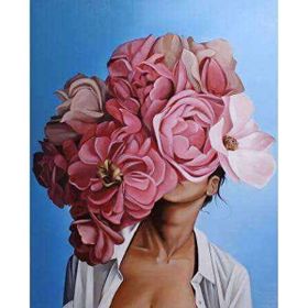 Canvas Hobby Çiçek Kadın 34 Kasnaklı 100 x 140 cm Sayılarla Boyama Seti