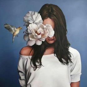Canvas Hobby Çiçek Kadın 4 Renkli Rulo 40 x 50 cm Sayılarla Boyama Seti